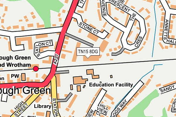 TN15 8DG map - OS OpenMap – Local (Ordnance Survey) TN15 8DG map - OS OpenMap – Local (Ordnance Survey)