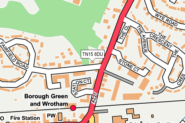 TN15 8DU map - OS OpenMap – Local (Ordnance Survey) TN15 8DU map - OS OpenMap – Local (Ordnance Survey)