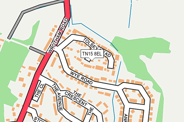 TN15 8EL map - OS OpenMap – Local (Ordnance Survey) TN15 8EL map - OS OpenMap – Local (Ordnance Survey)