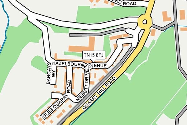 TN15 8FJ map - OS OpenMap – Local (Ordnance Survey) TN15 8FJ map - OS OpenMap – Local (Ordnance Survey)
