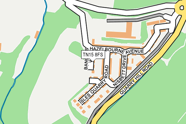 TN15 8FS map - OS OpenMap – Local (Ordnance Survey) TN15 8FS map - OS OpenMap – Local (Ordnance Survey)