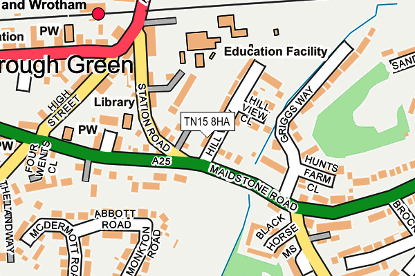 TN15 8HA map - OS OpenMap – Local (Ordnance Survey) TN15 8HA map - OS OpenMap – Local (Ordnance Survey)