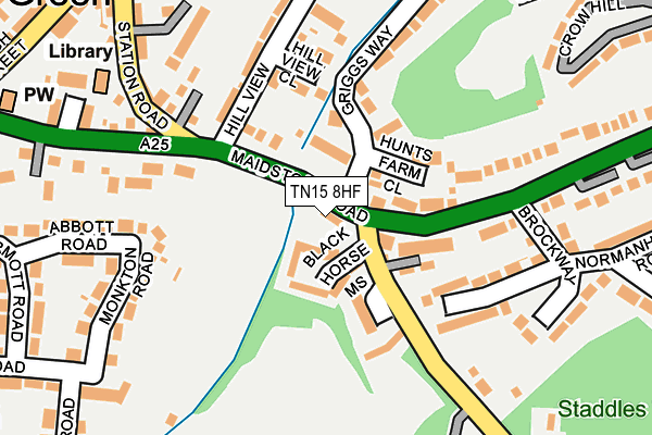 TN15 8HF map - OS OpenMap – Local (Ordnance Survey) TN15 8HF map - OS OpenMap – Local (Ordnance Survey)