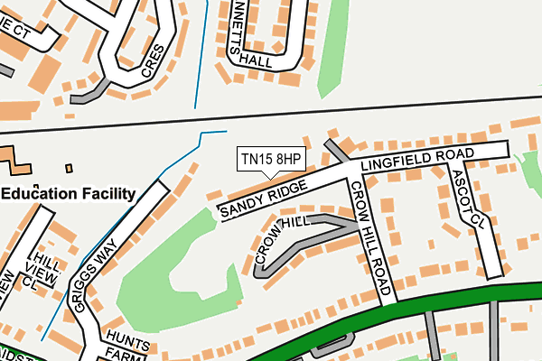 TN15 8HP map - OS OpenMap – Local (Ordnance Survey) TN15 8HP map - OS OpenMap – Local (Ordnance Survey)