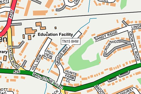 TN15 8HW map - OS OpenMap – Local (Ordnance Survey)
