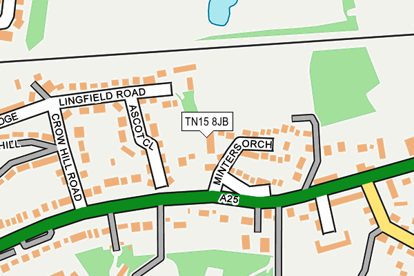TN15 8JB map - OS OpenMap – Local (Ordnance Survey) TN15 8JB map - OS OpenMap – Local (Ordnance Survey)