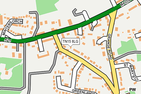 TN15 8LG map - OS OpenMap – Local (Ordnance Survey) TN15 8LG map - OS OpenMap – Local (Ordnance Survey)