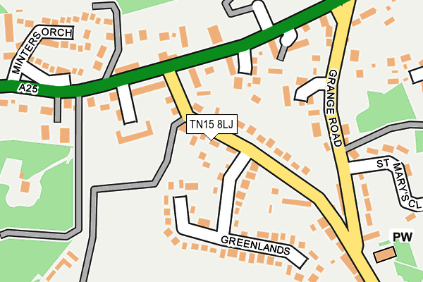 TN15 8LJ map - OS OpenMap – Local (Ordnance Survey) TN15 8LJ map - OS OpenMap – Local (Ordnance Survey)