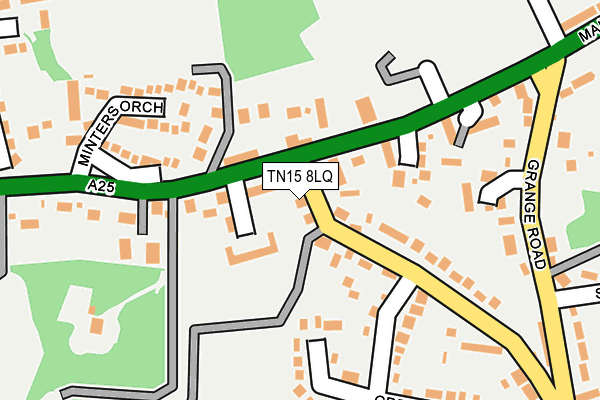 TN15 8LQ map - OS OpenMap – Local (Ordnance Survey) TN15 8LQ map - OS OpenMap – Local (Ordnance Survey)