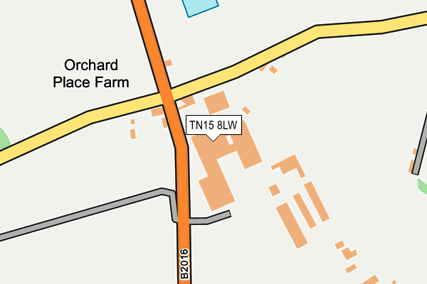 TN15 8LW map - OS OpenMap – Local (Ordnance Survey) TN15 8LW map - OS OpenMap – Local (Ordnance Survey)