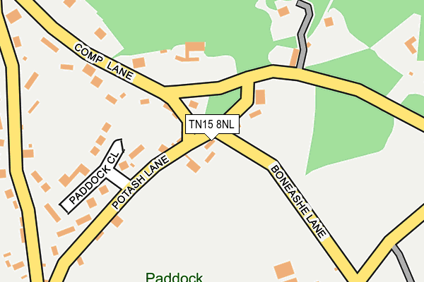 TN15 8NL map - OS OpenMap – Local (Ordnance Survey) TN15 8NL map - OS OpenMap – Local (Ordnance Survey)