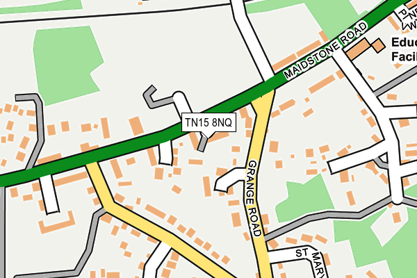 TN15 8NQ map - OS OpenMap – Local (Ordnance Survey) TN15 8NQ map - OS OpenMap – Local (Ordnance Survey)