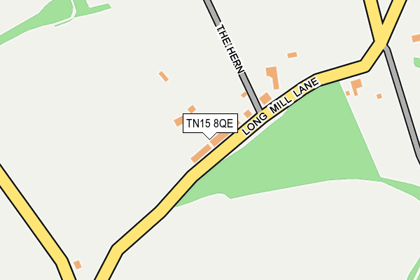 TN15 8QE map - OS OpenMap – Local (Ordnance Survey) TN15 8QE map - OS OpenMap – Local (Ordnance Survey)