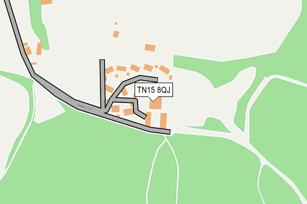 TN15 8QJ map - OS OpenMap – Local (Ordnance Survey) TN15 8QJ map - OS OpenMap – Local (Ordnance Survey)