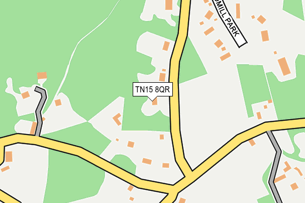 TN15 8QR map - OS OpenMap – Local (Ordnance Survey) TN15 8QR map - OS OpenMap – Local (Ordnance Survey)