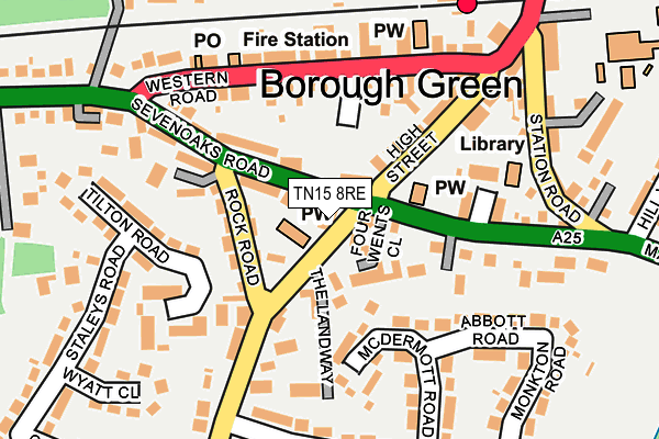 TN15 8RE map - OS OpenMap – Local (Ordnance Survey)