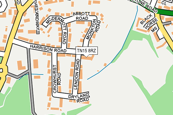 TN15 8RZ map - OS OpenMap – Local (Ordnance Survey) TN15 8RZ map - OS OpenMap – Local (Ordnance Survey)