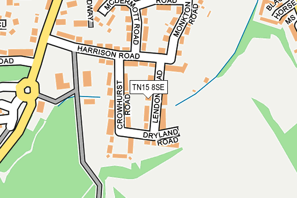 TN15 8SE map - OS OpenMap – Local (Ordnance Survey) TN15 8SE map - OS OpenMap – Local (Ordnance Survey)