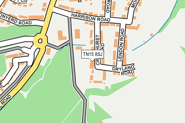 TN15 8SJ map - OS OpenMap – Local (Ordnance Survey) TN15 8SJ map - OS OpenMap – Local (Ordnance Survey)