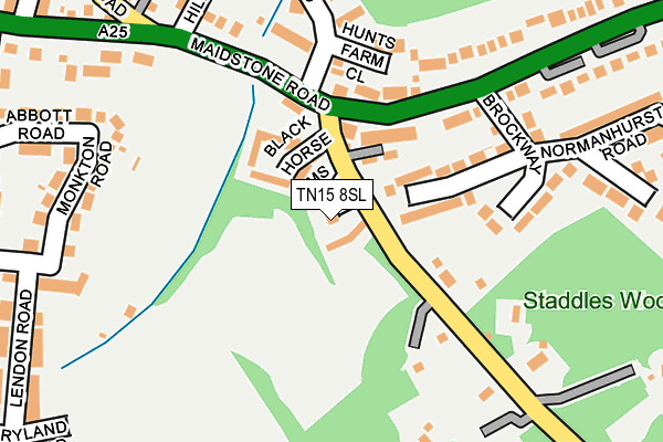 TN15 8SL map - OS OpenMap – Local (Ordnance Survey) TN15 8SL map - OS OpenMap – Local (Ordnance Survey)