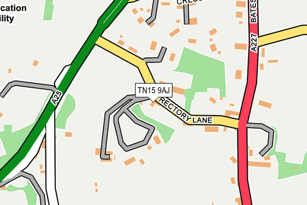 TN15 9AJ map - OS OpenMap – Local (Ordnance Survey) TN15 9AJ map - OS OpenMap – Local (Ordnance Survey)