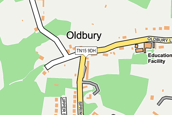 TN15 9DH map - OS OpenMap – Local (Ordnance Survey) TN15 9DH map - OS OpenMap – Local (Ordnance Survey)