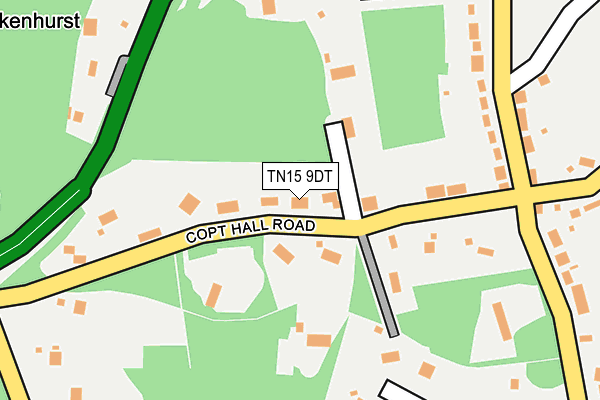 TN15 9DT map - OS OpenMap – Local (Ordnance Survey) TN15 9DT map - OS OpenMap – Local (Ordnance Survey)