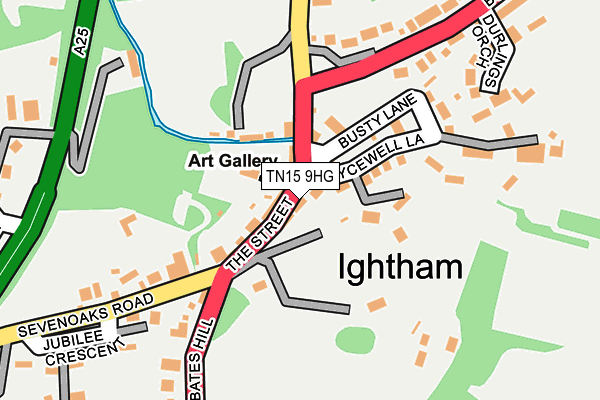 TN15 9HG map - OS OpenMap – Local (Ordnance Survey) TN15 9HG map - OS OpenMap – Local (Ordnance Survey)
