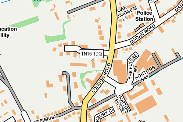 TN16 1DQ map - OS OpenMap – Local (Ordnance Survey) TN16 1DQ map - OS OpenMap – Local (Ordnance Survey)