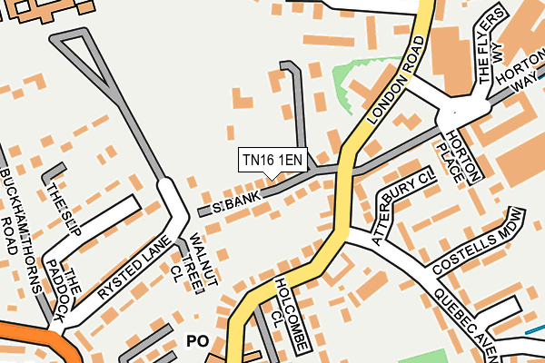 TN16 1EN map - OS OpenMap – Local (Ordnance Survey) TN16 1EN map - OS OpenMap – Local (Ordnance Survey)