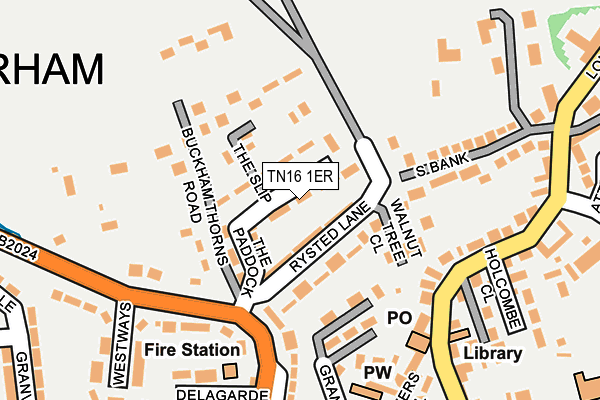 TN16 1ER map - OS OpenMap – Local (Ordnance Survey) TN16 1ER map - OS OpenMap – Local (Ordnance Survey)