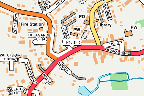 TN16 1FR map - OS OpenMap – Local (Ordnance Survey) TN16 1FR map - OS OpenMap – Local (Ordnance Survey)