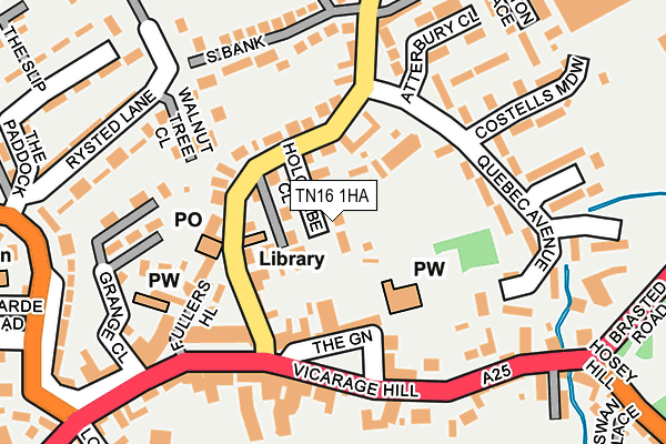 TN16 1HA map - OS OpenMap – Local (Ordnance Survey) TN16 1HA map - OS OpenMap – Local (Ordnance Survey)