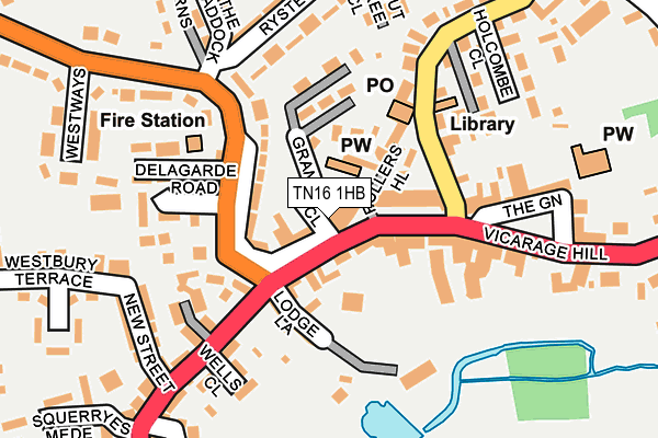 TN16 1HB map - OS OpenMap – Local (Ordnance Survey) TN16 1HB map - OS OpenMap – Local (Ordnance Survey)