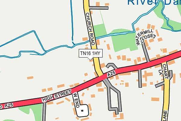 TN16 1HY map - OS OpenMap – Local (Ordnance Survey) TN16 1HY map - OS OpenMap – Local (Ordnance Survey)