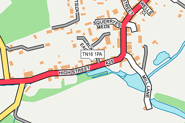 TN16 1PA map - OS OpenMap – Local (Ordnance Survey) TN16 1PA map - OS OpenMap – Local (Ordnance Survey)