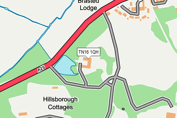 TN16 1QH map - OS OpenMap – Local (Ordnance Survey) TN16 1QH map - OS OpenMap – Local (Ordnance Survey)