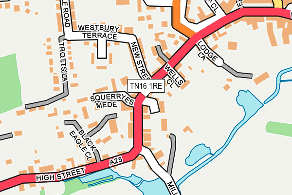TN16 1RE map - OS OpenMap – Local (Ordnance Survey) TN16 1RE map - OS OpenMap – Local (Ordnance Survey)