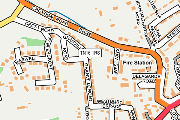 TN16 1RS map - OS OpenMap – Local (Ordnance Survey) TN16 1RS map - OS OpenMap – Local (Ordnance Survey)