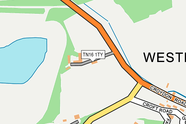 TN16 1TY map - OS OpenMap – Local (Ordnance Survey) TN16 1TY map - OS OpenMap – Local (Ordnance Survey)