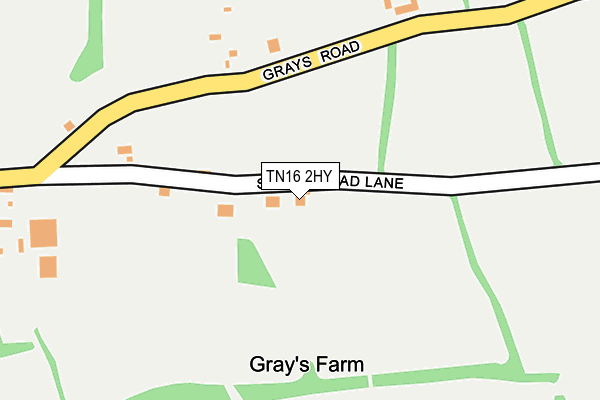 TN16 2HY map - OS OpenMap – Local (Ordnance Survey) TN16 2HY map - OS OpenMap – Local (Ordnance Survey)