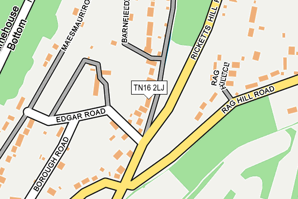 TN16 2LJ map - OS OpenMap – Local (Ordnance Survey) TN16 2LJ map - OS OpenMap – Local (Ordnance Survey)
