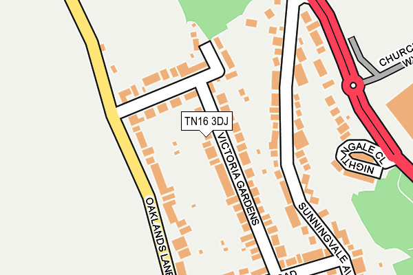 TN16 3DJ map - OS OpenMap – Local (Ordnance Survey) TN16 3DJ map - OS OpenMap – Local (Ordnance Survey)