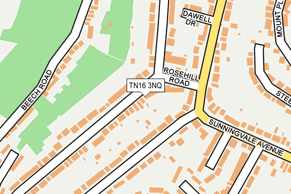 TN16 3NQ map - OS OpenMap – Local (Ordnance Survey) TN16 3NQ map - OS OpenMap – Local (Ordnance Survey)