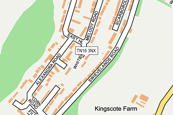 TN16 3NX map - OS OpenMap – Local (Ordnance Survey) TN16 3NX map - OS OpenMap – Local (Ordnance Survey)