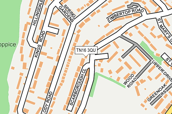 TN16 3QU map - OS OpenMap – Local (Ordnance Survey) TN16 3QU map - OS OpenMap – Local (Ordnance Survey)