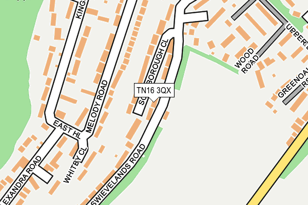 TN16 3QX map - OS OpenMap – Local (Ordnance Survey) TN16 3QX map - OS OpenMap – Local (Ordnance Survey)