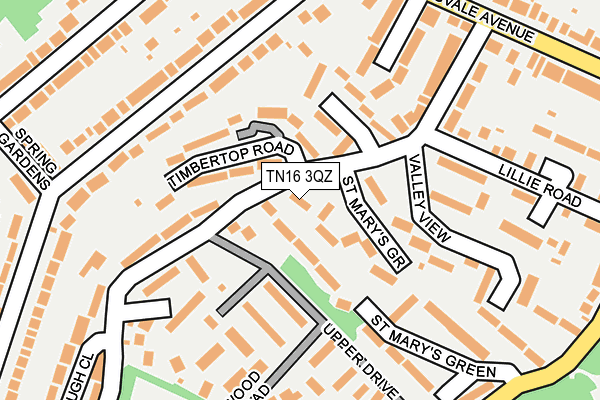 TN16 3QZ map - OS OpenMap – Local (Ordnance Survey) TN16 3QZ map - OS OpenMap – Local (Ordnance Survey)