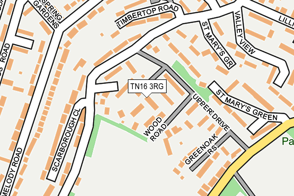 TN16 3RG map - OS OpenMap – Local (Ordnance Survey) TN16 3RG map - OS OpenMap – Local (Ordnance Survey)