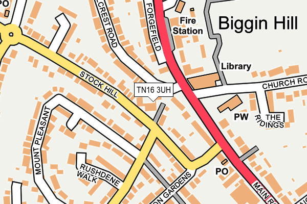 TN16 3UH map - OS OpenMap – Local (Ordnance Survey) TN16 3UH map - OS OpenMap – Local (Ordnance Survey)